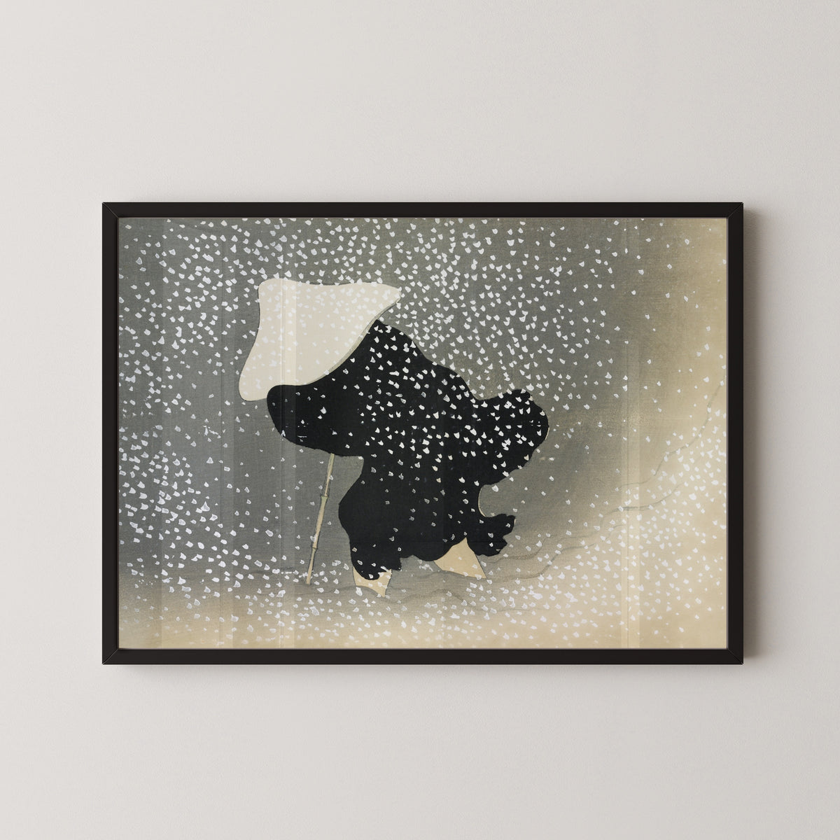 Kamisaka Sekka — Snow, from Momoyogusa | Japanese Woodblock Print