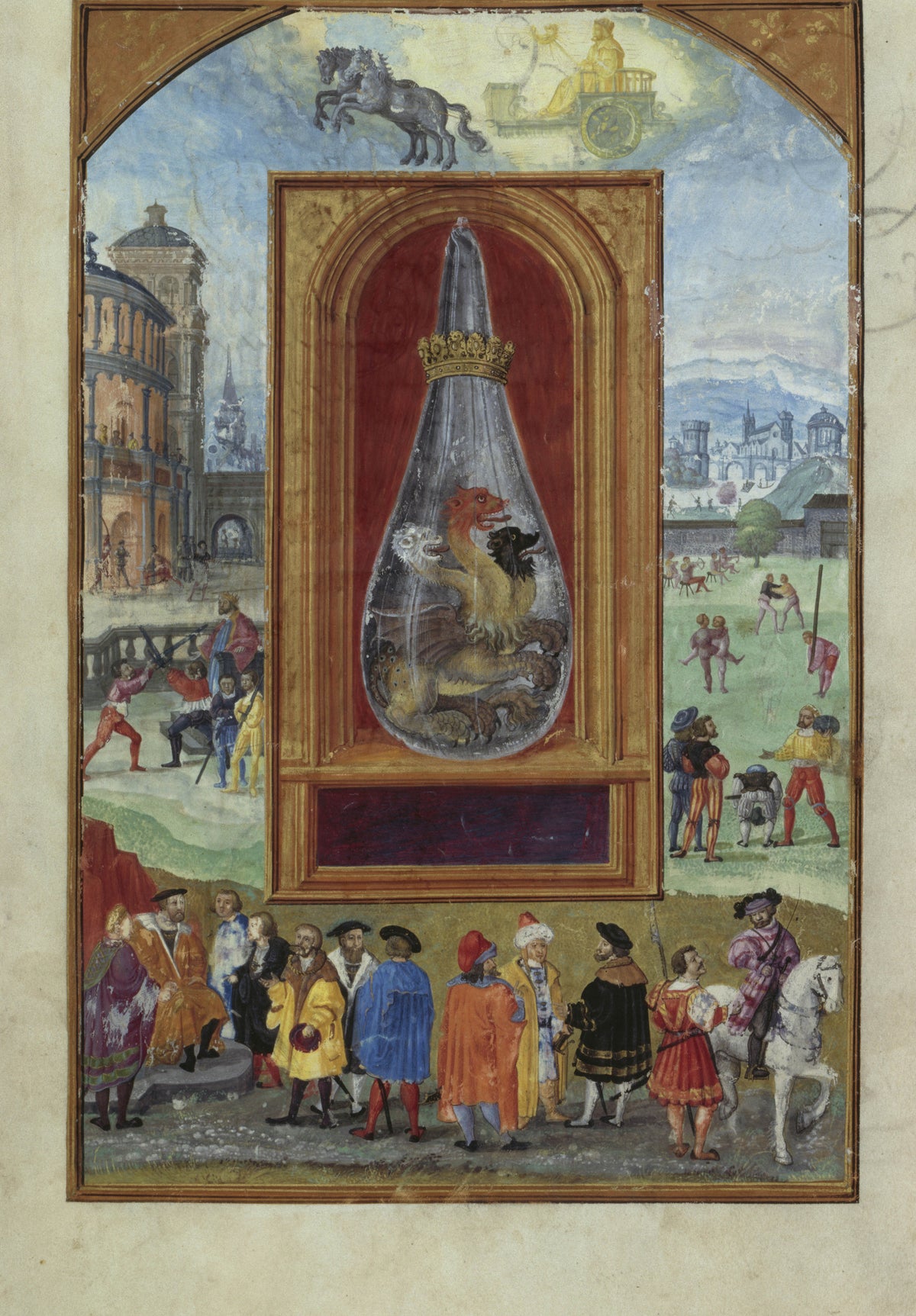 Splendor Solis — Sol and His Children | Illuminated Manuscript Print