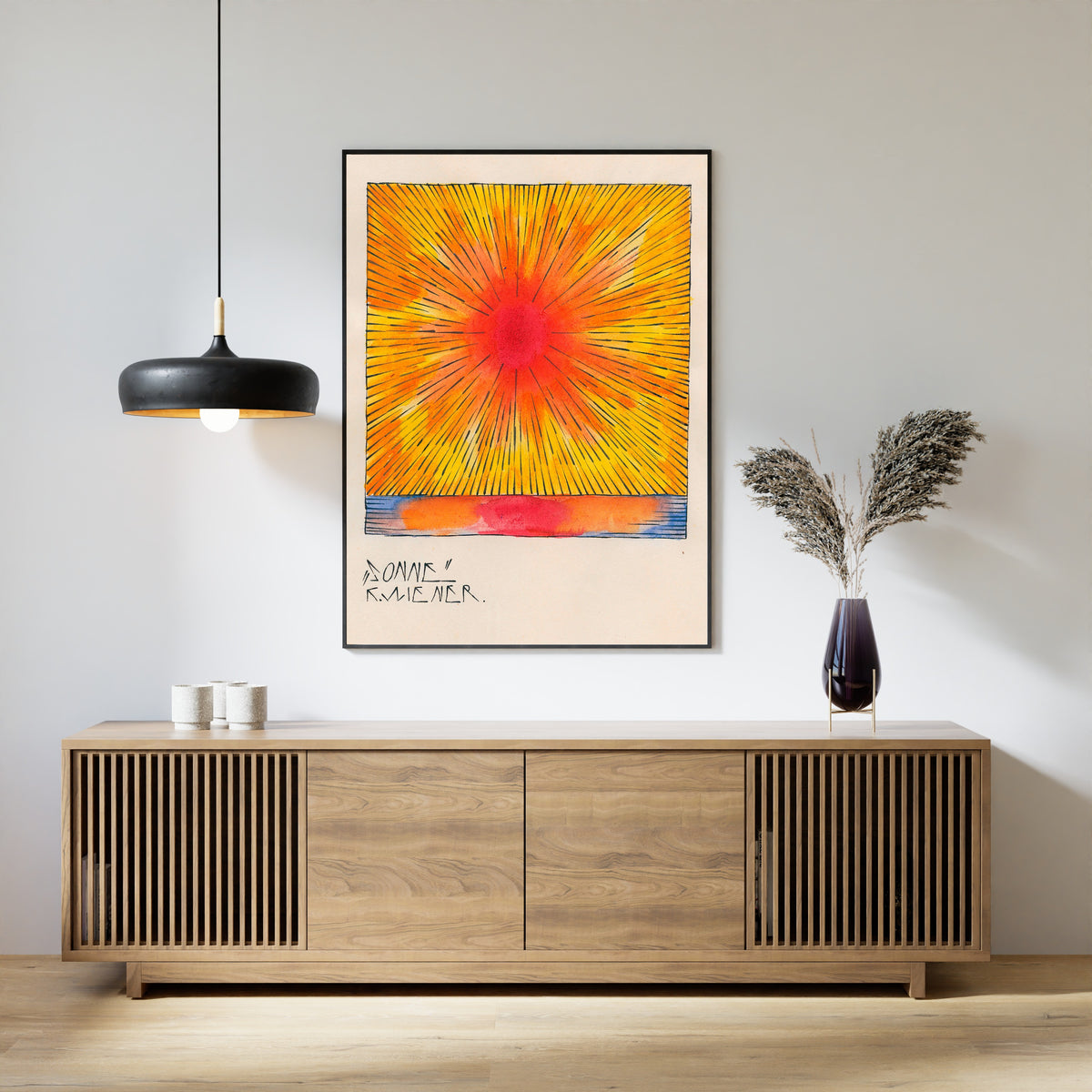 Karl Wiener — Sonne (Sun) | Modernist Landscape Print