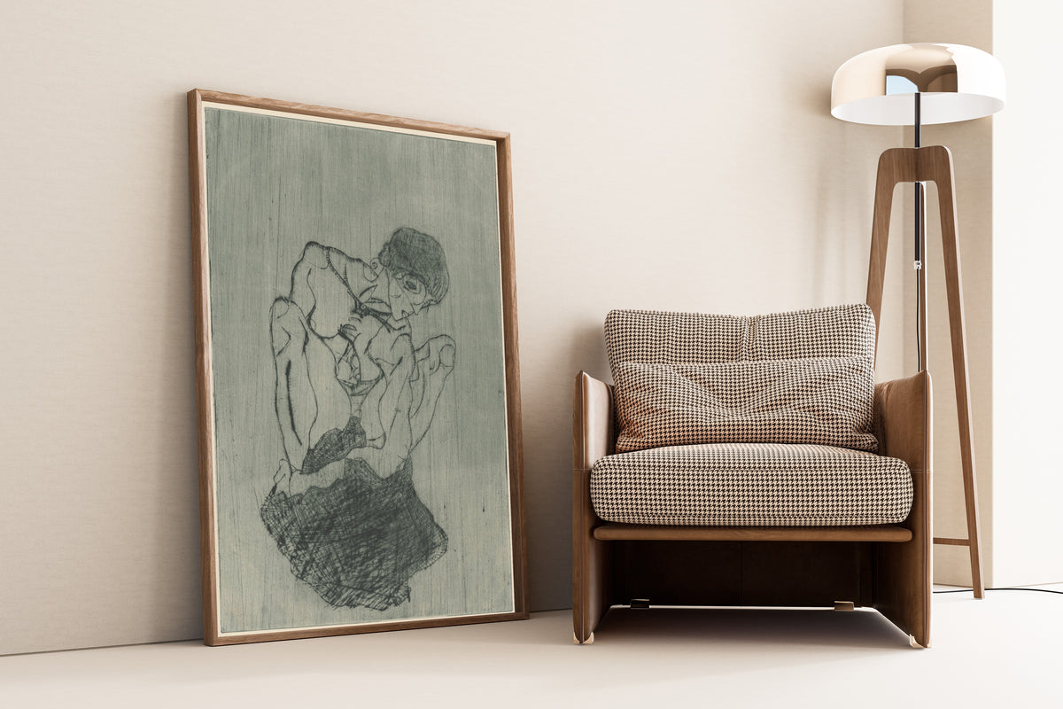 Egon Schiele — Sorrow (Kümmernis) | Expressionist Fine Art Print