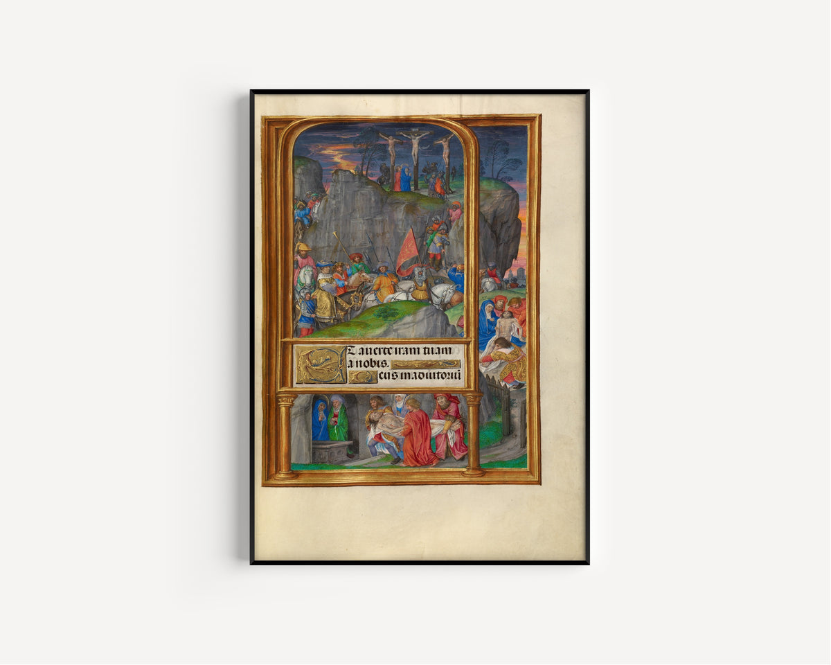 Master of James IV of Scotland — Spinola Hours: The Crucifixion | Illuminated Manuscript Print