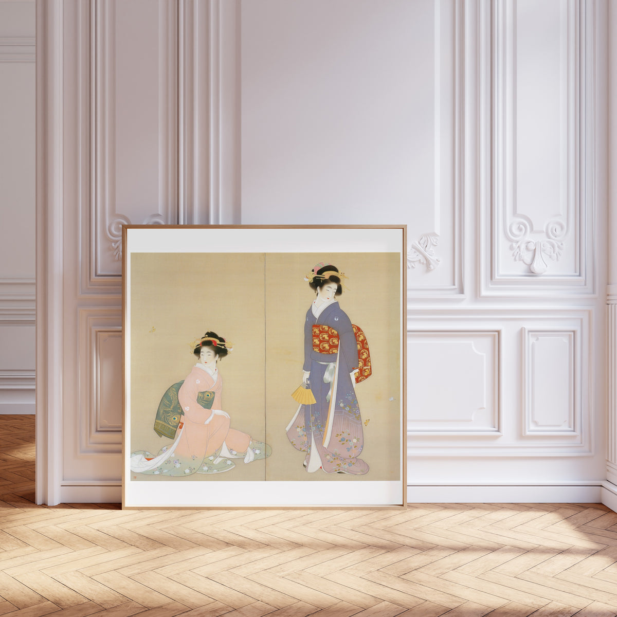Uemura Shōen — Spring and Autumn (left panel) | Fine Art Print