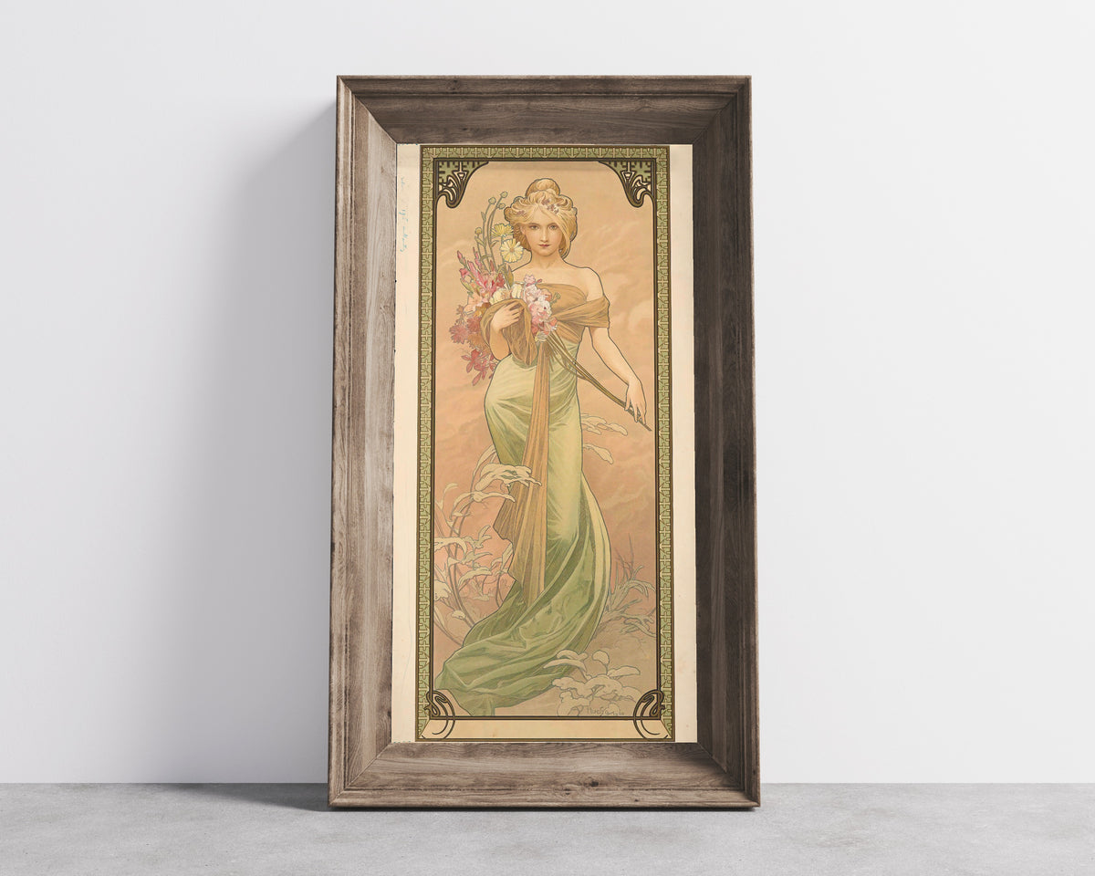 Alphonse Mucha — Spring | Art Nouveau Print
