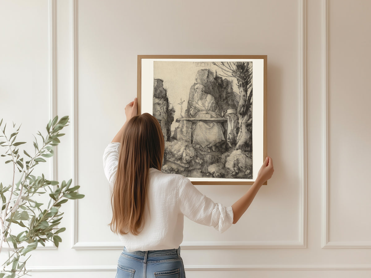 Albrecht Dürer — St Jerome in the Wilderness | Drypoint Print