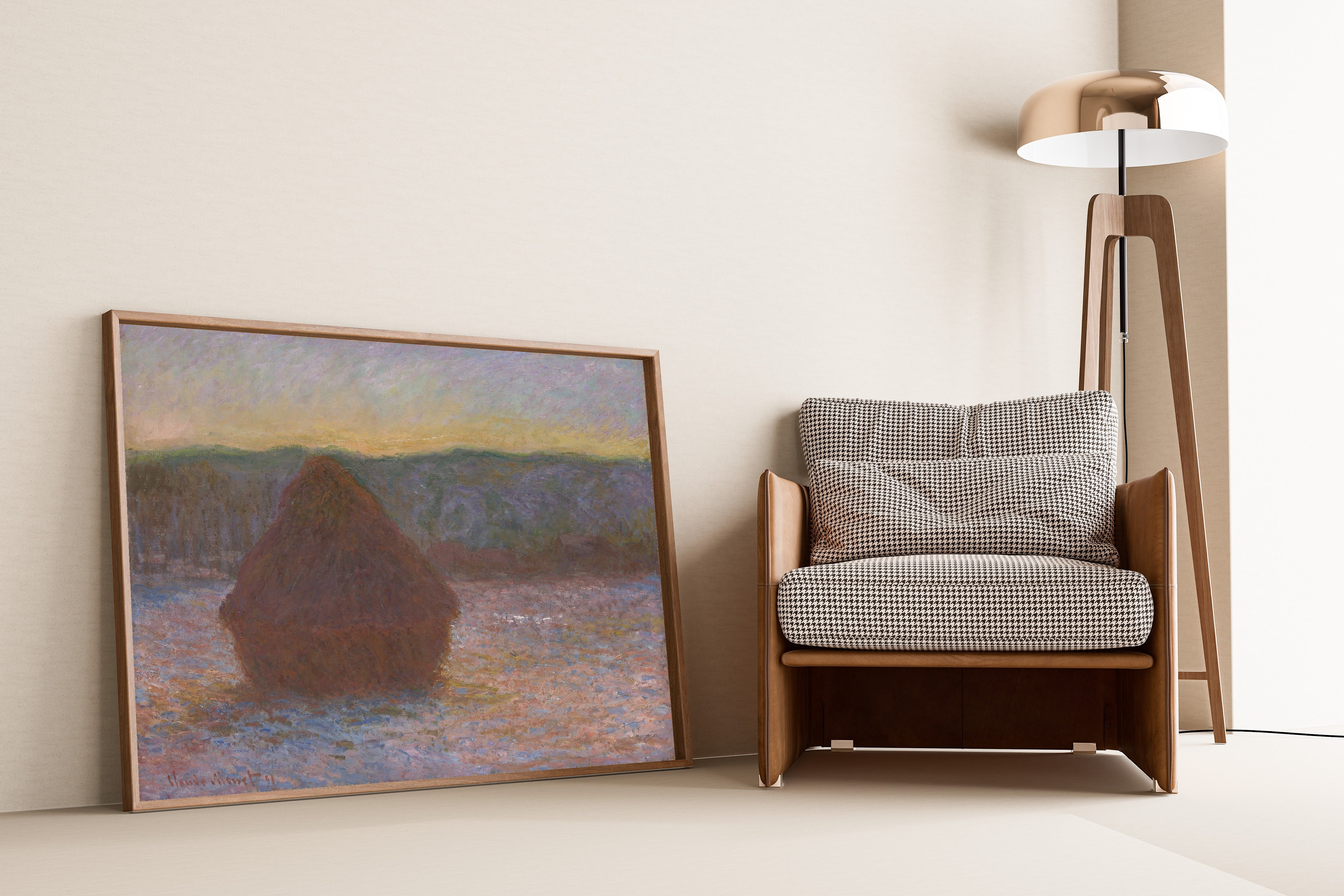 Claude Monet — Stack of Wheat (Thaw, Sunset) | Fine Art Print