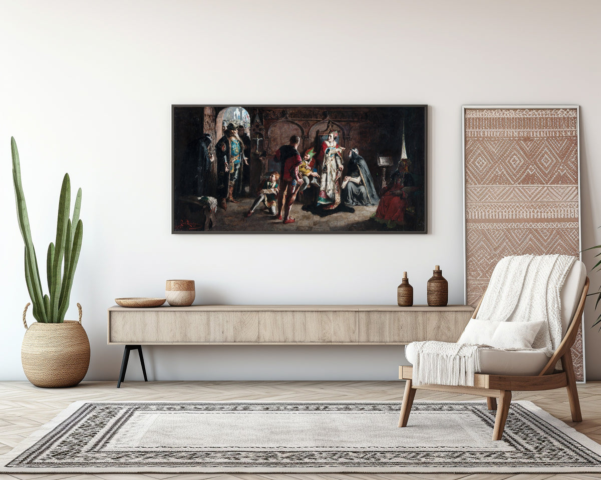 Carl Larsson — Sten Sture the Elder Frees the Captive Danish Queen Kristina from the Vadstena Monastery | Fine Art Print