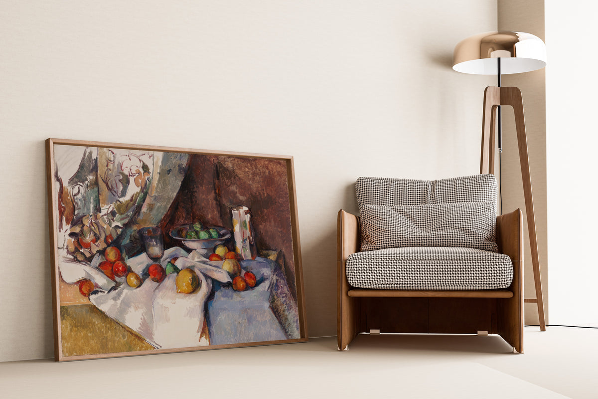 Paul Cezanne — Still Life with Apples (Glass and Fruit Bowl) | Fine Art Print