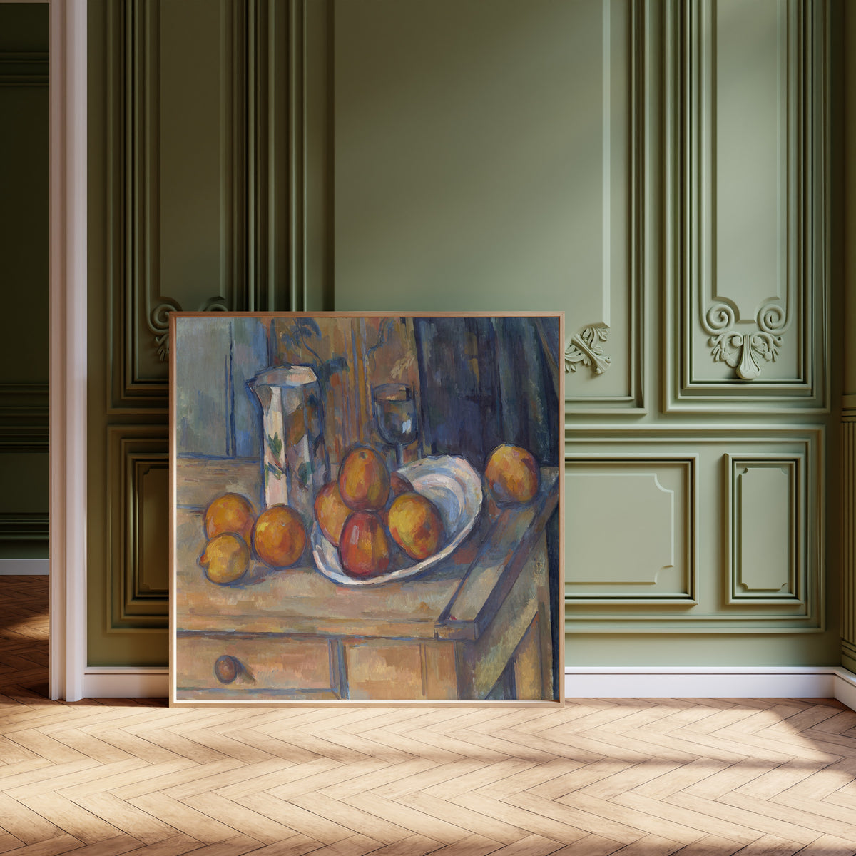 Paul Cezanne — Still Life with Milk Jug and Fruit | Fine Art Print