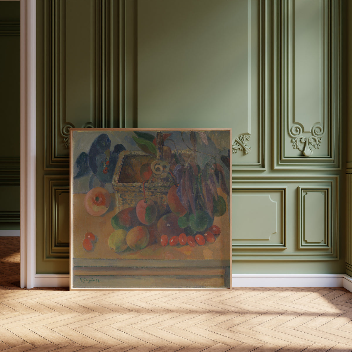 Paul Gauguin — Still Life with Square Basket | Fine Art Print