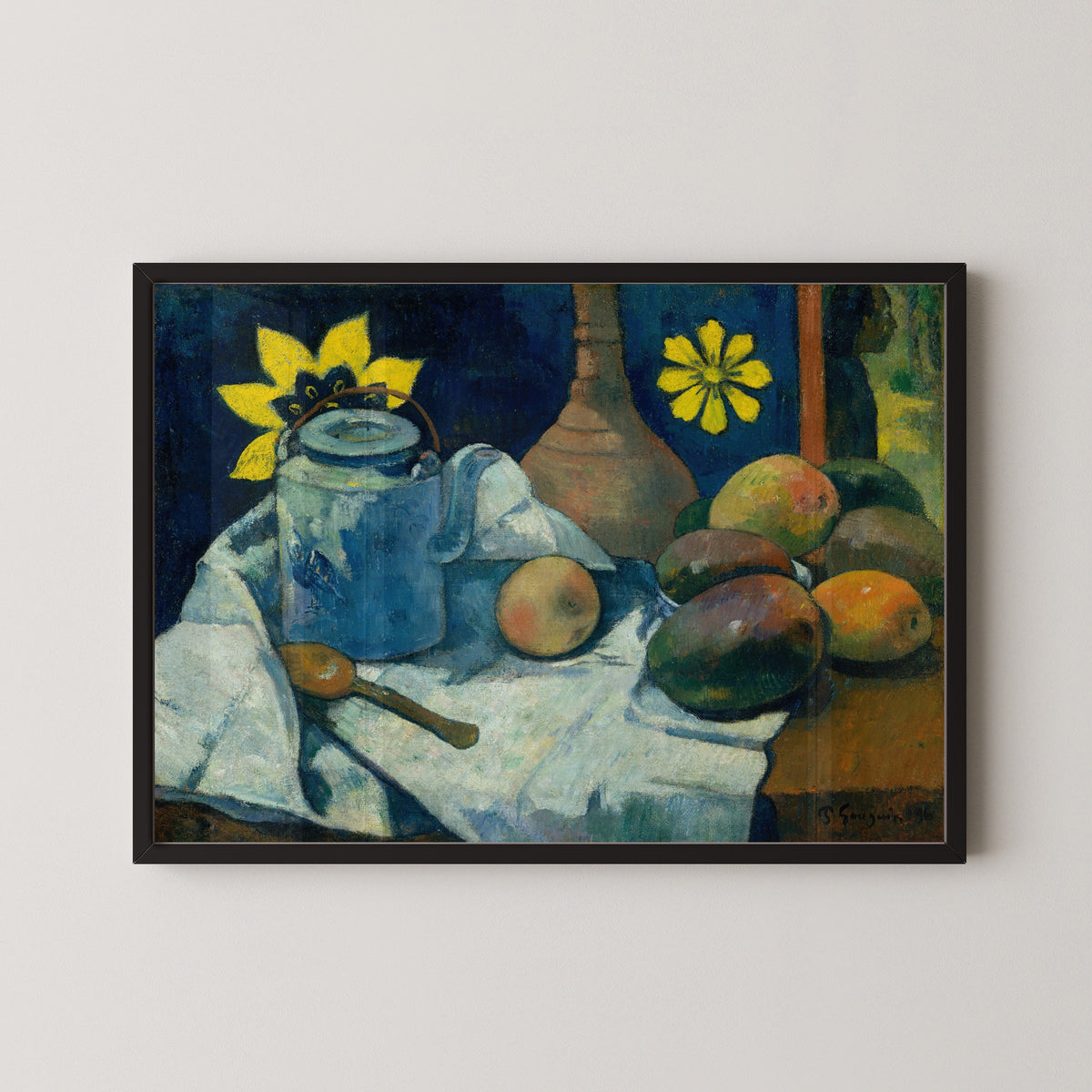 Paul Gauguin — Still Life with Teapot and Fruit | Fine Art Print