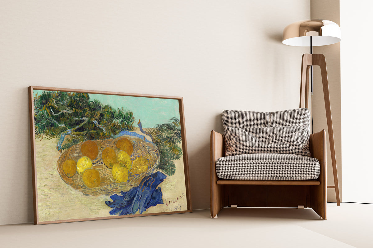 Vincent van Gogh — Still Life of Oranges and Lemons with Blue Gloves | Fine Art Print
