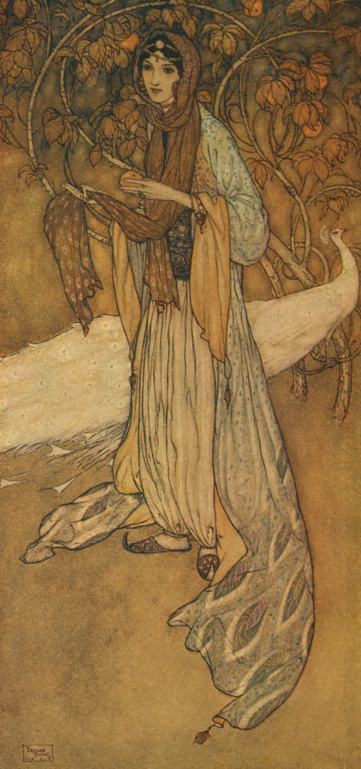 Edmund Dulac — Stories from the Arabian Nights: Princess Scheherazade | Fairy Tale Illustration Print