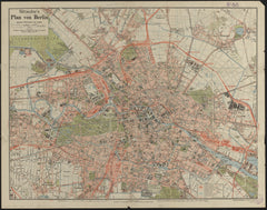 Julius Straube — Straube's Plan von Berlin | Vintage City Plan Print