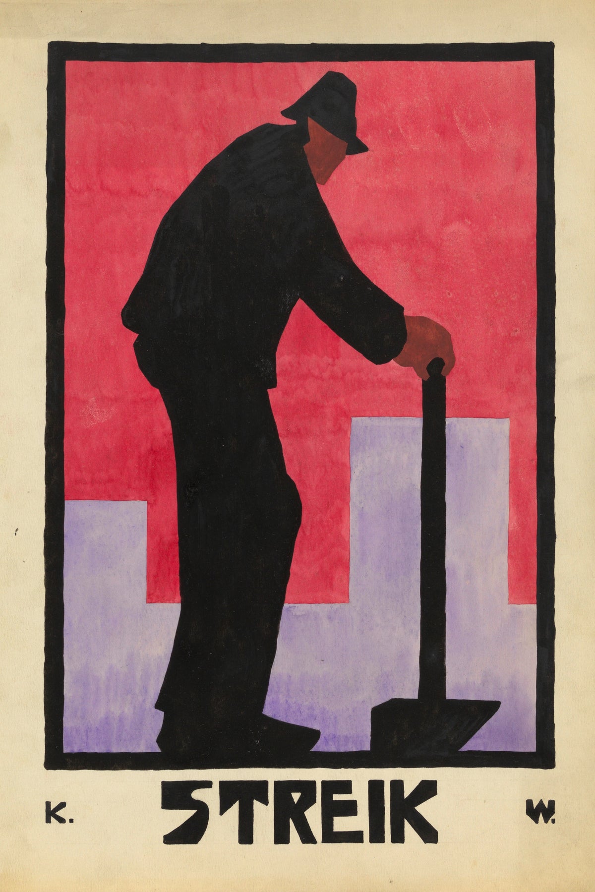Karl Wiener — Streik (Strike) | Vintage Poster Print