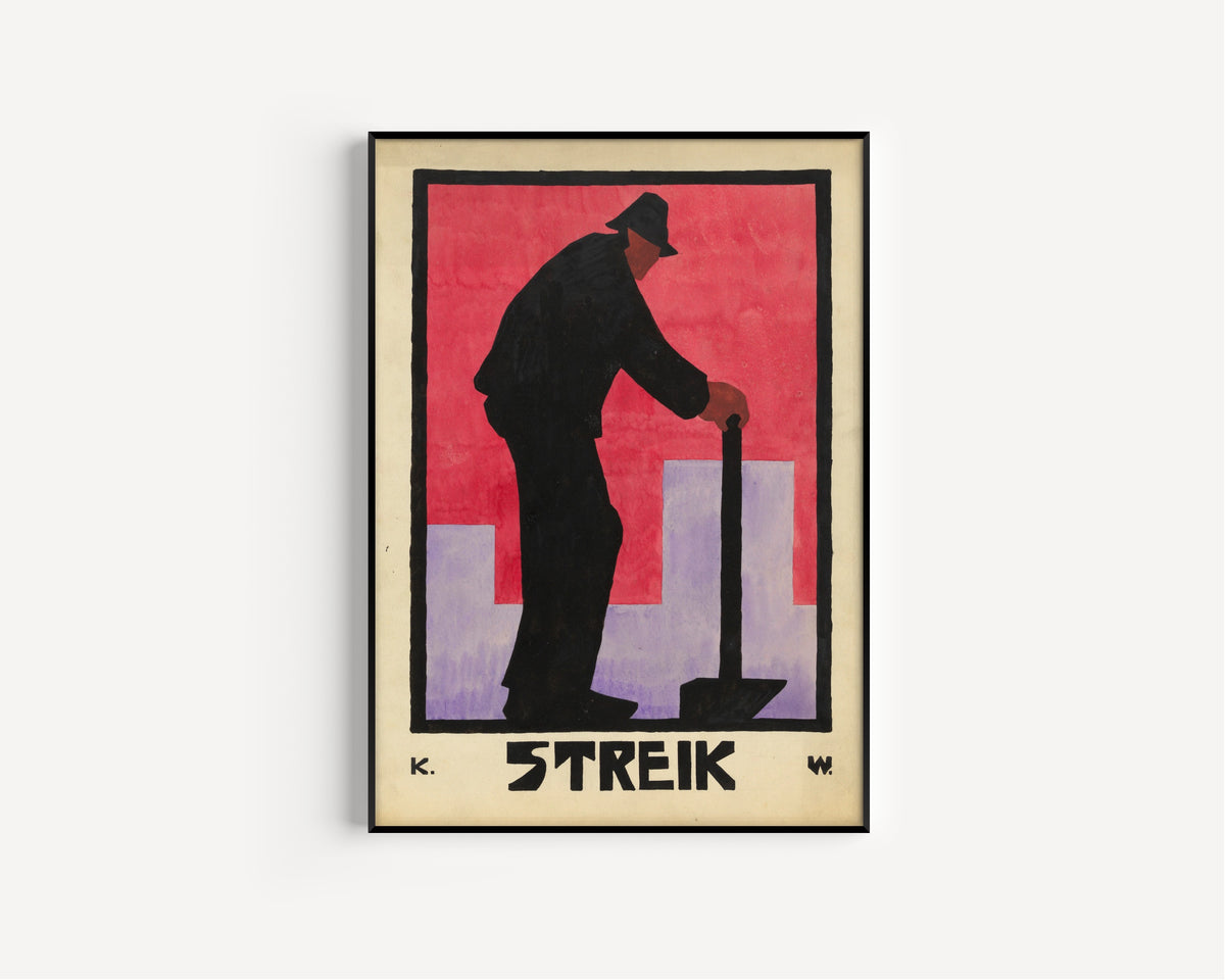 Karl Wiener — Streik (Strike) | Vintage Poster Print