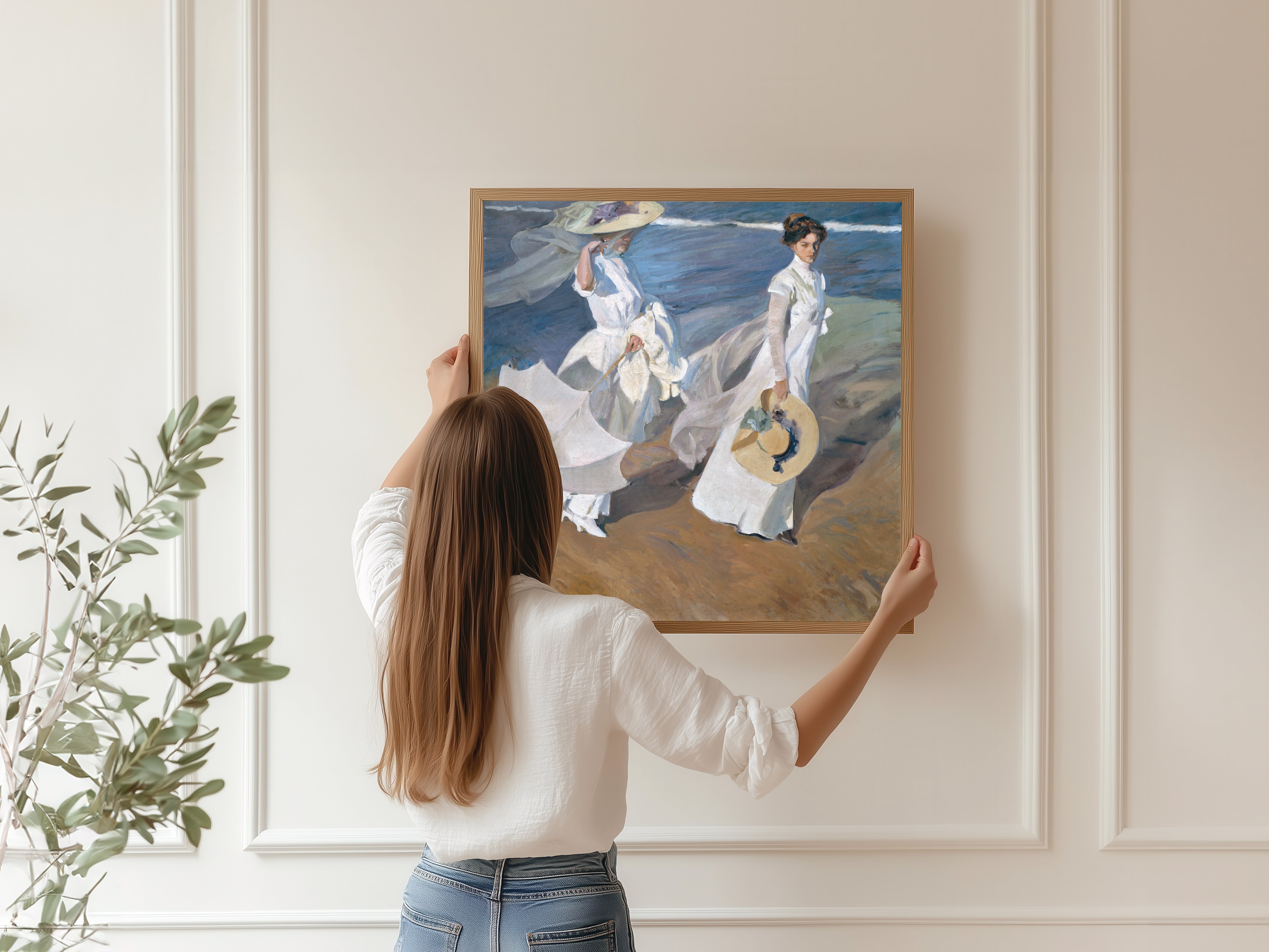 Joaquín Sorolla — Strolling along the Seashore | Fine Art Print