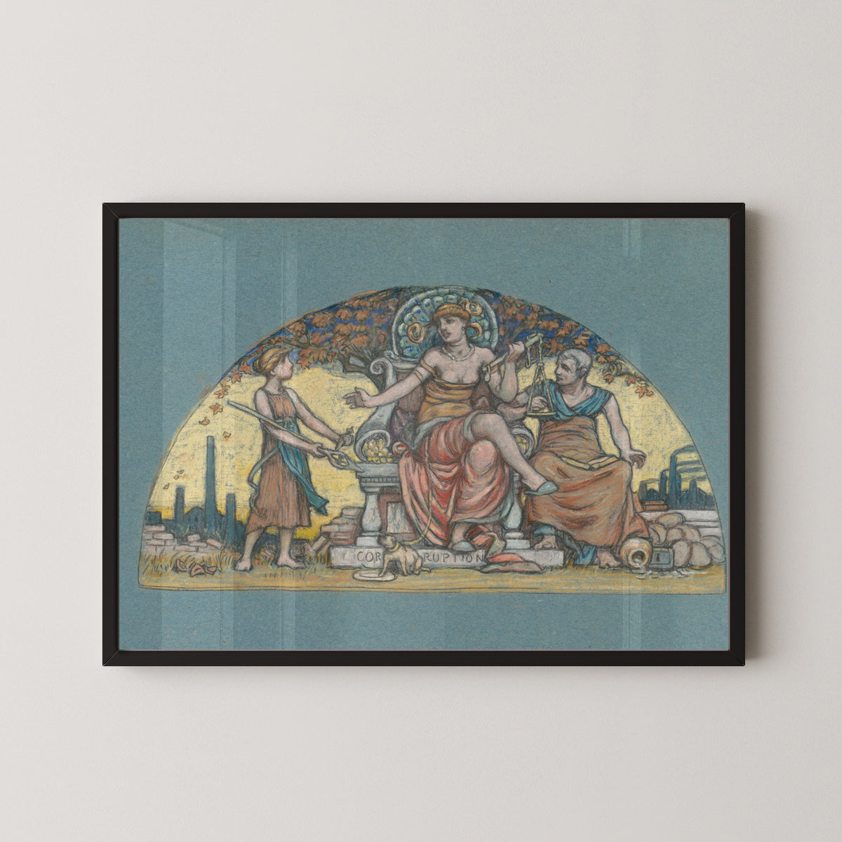 Elihu Vedder — Study for Corrupt Legislation | Symbolist Art Print