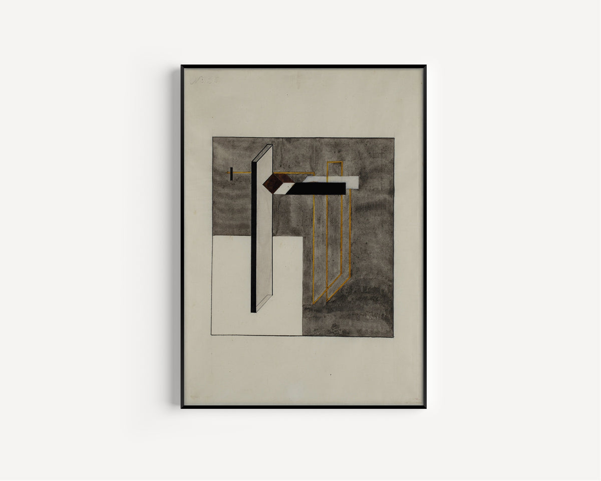 El Lissitzky — Study for Proun 4B | Constructivist Art Print
