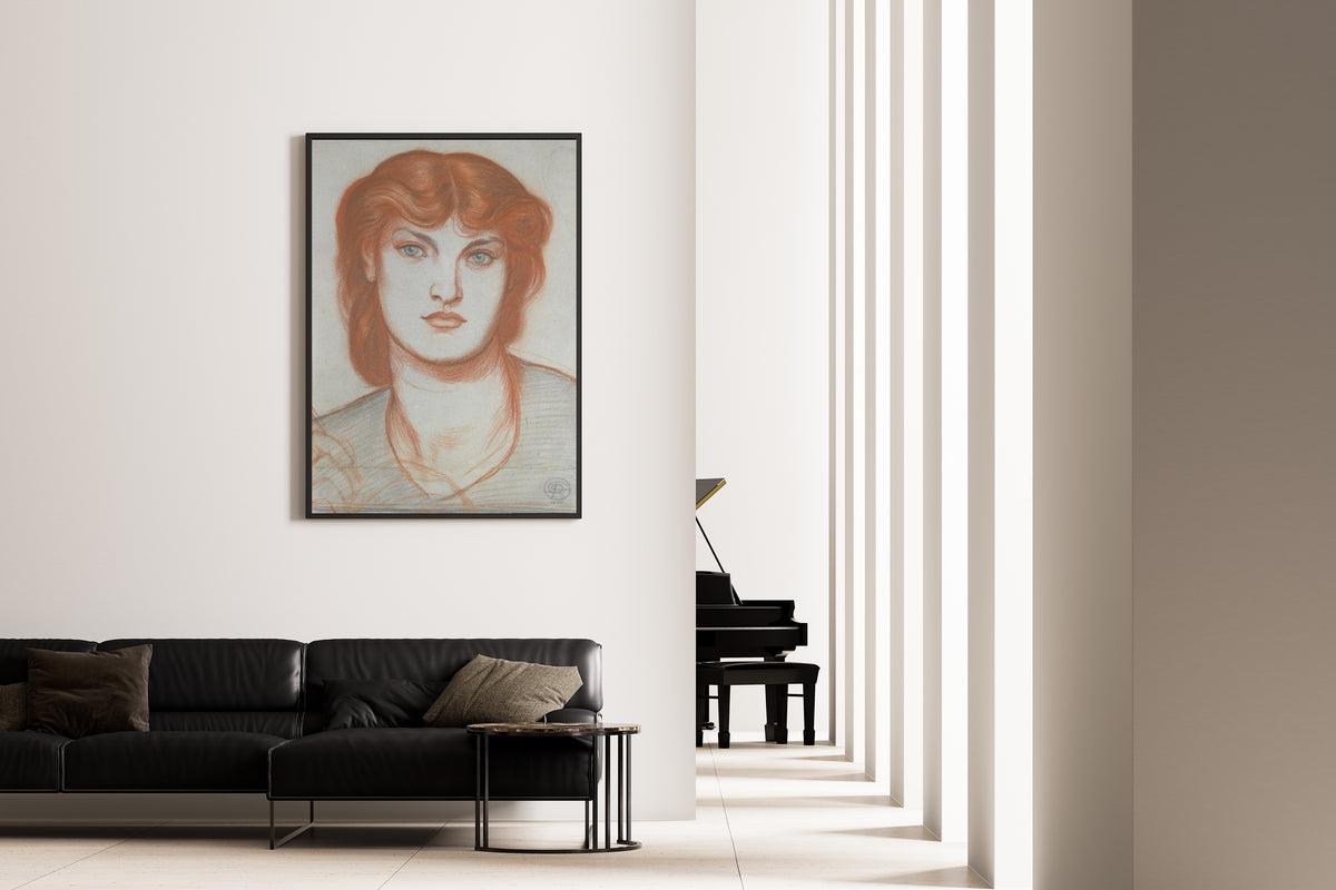 Dante Gabriel Rossetti — Study of Alexa Wilding for Regina Cordium | Pre-Raphaelite Art Print