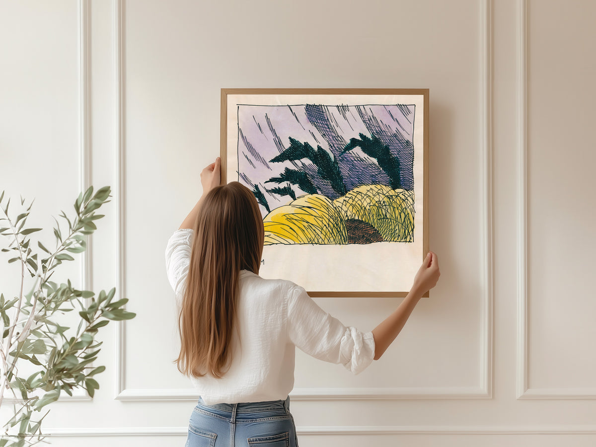 Karl Wiener — Sturm (Storm) | Modernist Landscape Print