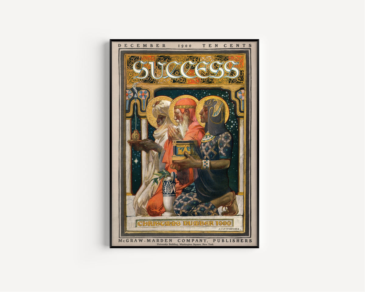 J.C. Leyendecker — Success, Christmas Number 1900 | Vintage Christmas Print