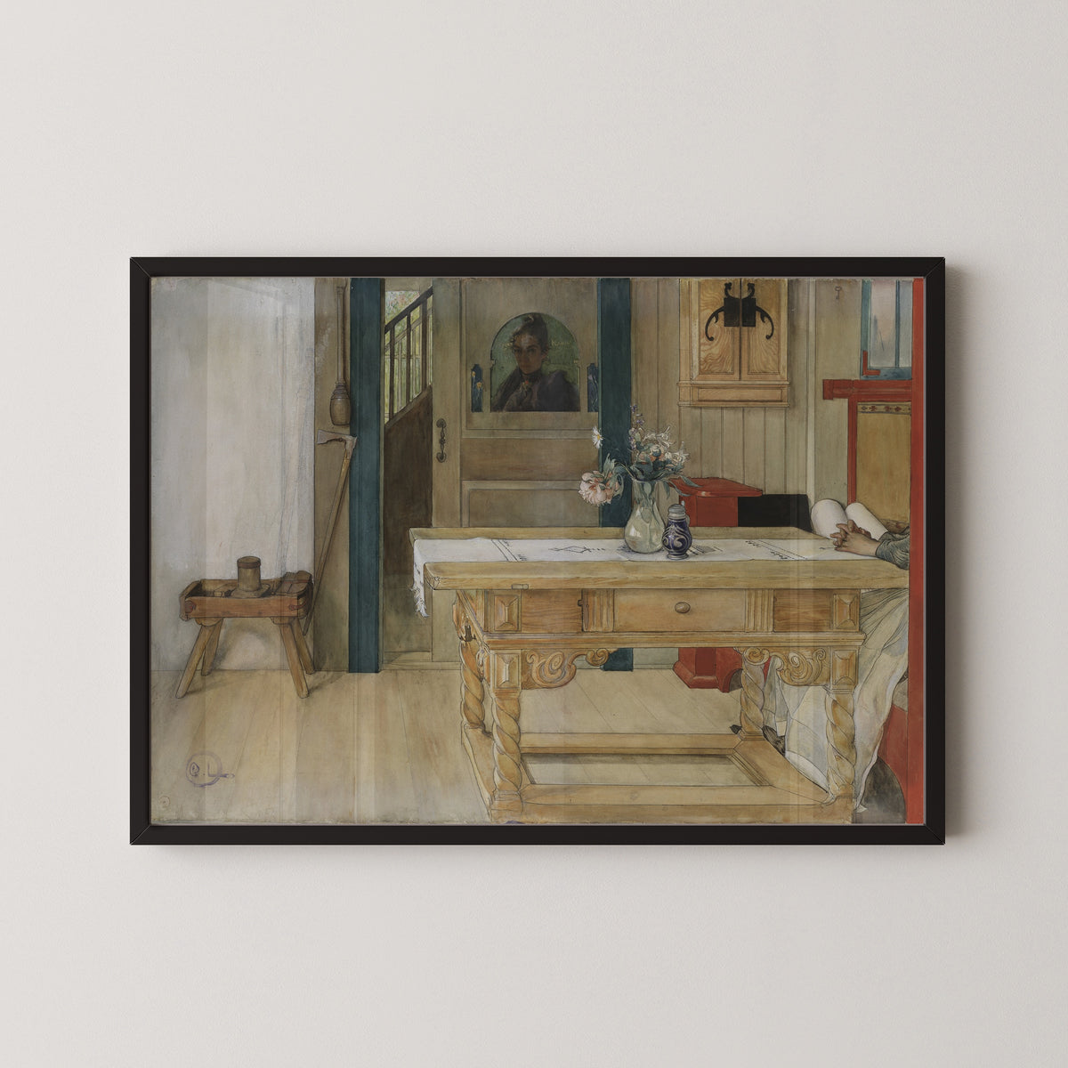 Carl Larsson — Sunday Rest | Swedish Watercolour Print