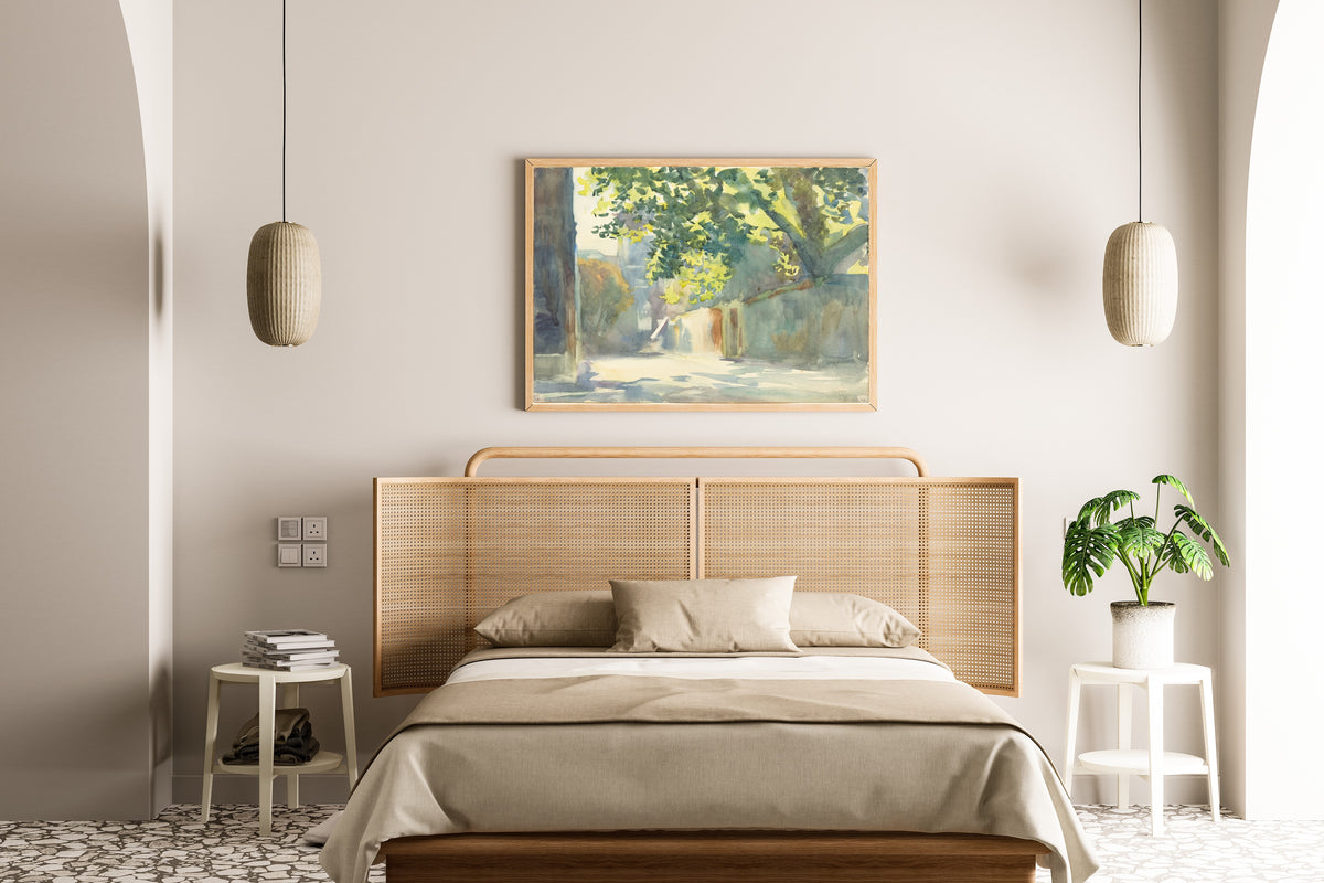 John Singer Sargent — Sunlit Wall Under a Tree | Fine Art Print