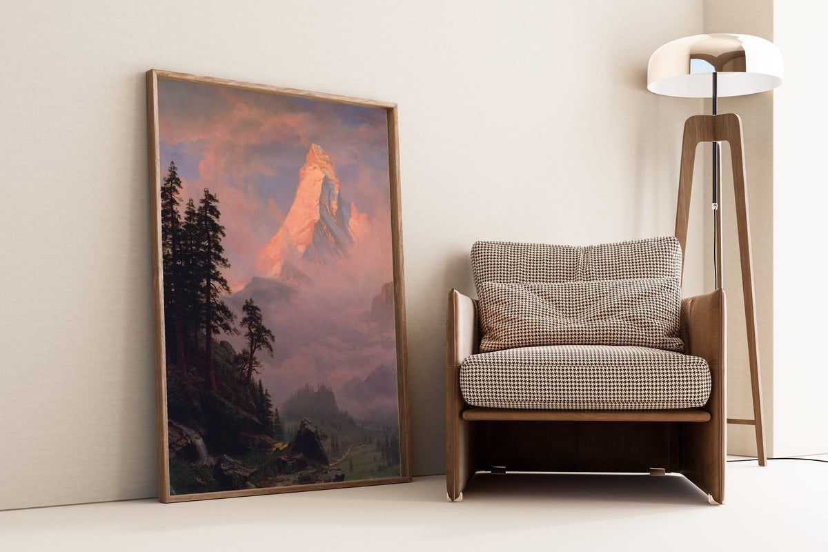 Albert Bierstadt — Sunrise on the Matterhorn | Landscape Fine Art Print