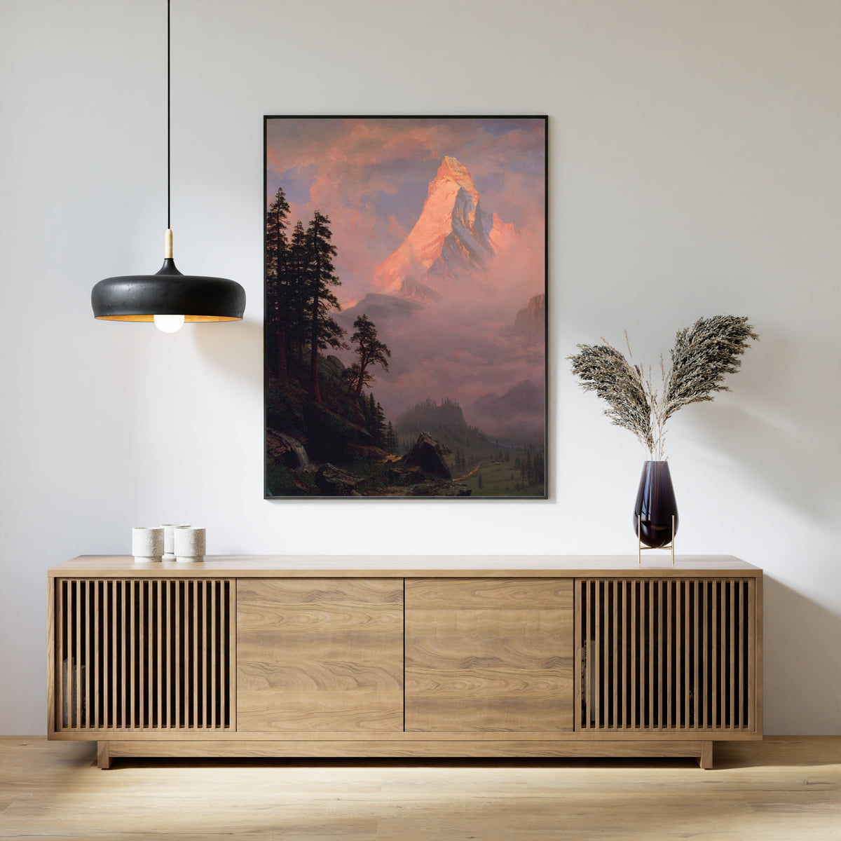 Albert Bierstadt — Sunrise on the Matterhorn | Landscape Fine Art Print
