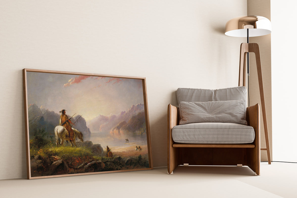 Alfred Jacob Miller — Sunset, Wind River | Landscape Fine Art Print