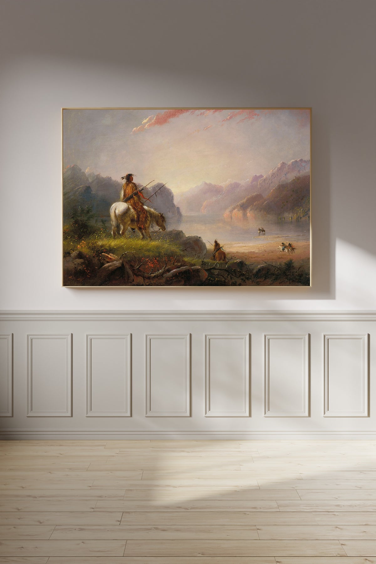 Alfred Jacob Miller — Sunset, Wind River | Landscape Fine Art Print
