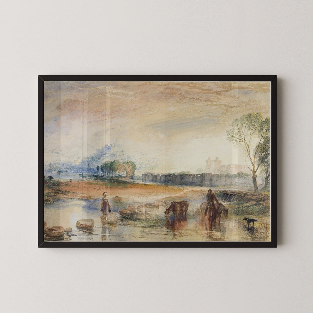 J.M.W. Turner — Sunset and Moonrise | Landscape Fine Art Print