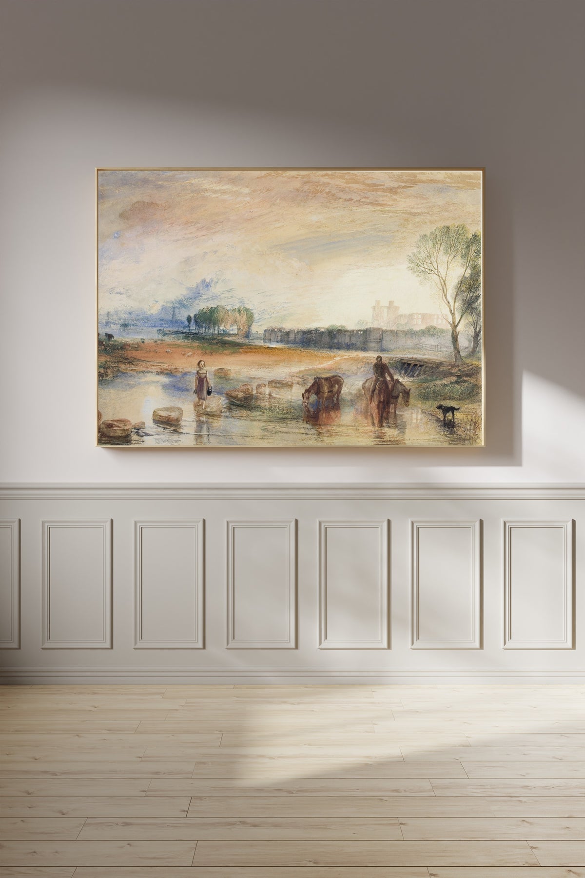 J.M.W. Turner — Sunset and Moonrise | Landscape Fine Art Print