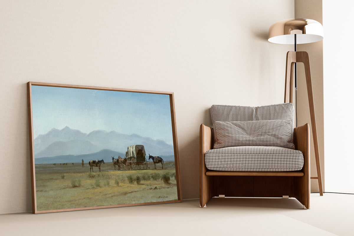 Albert Bierstadt — Surveyor's Wagon in the Rockies | Landscape Fine Art Print