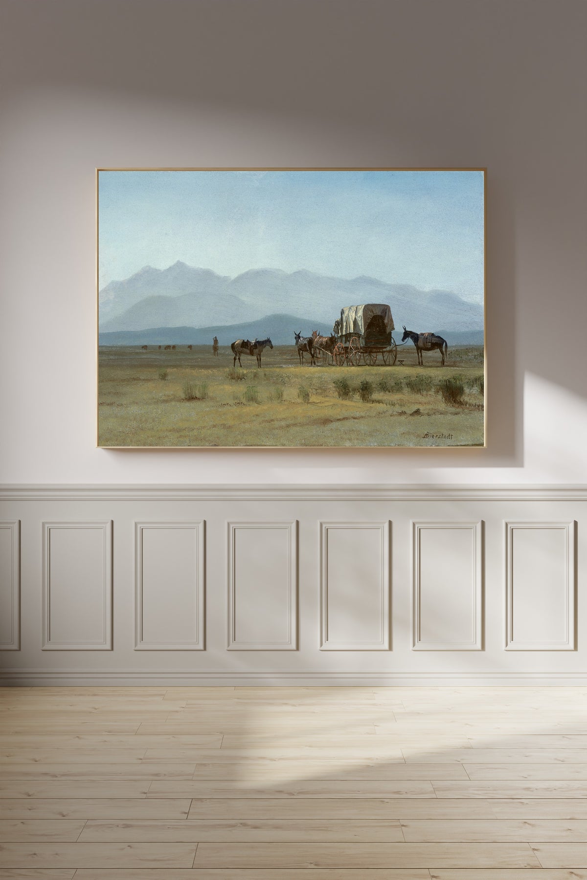 Albert Bierstadt — Surveyor's Wagon in the Rockies | Landscape Fine Art Print