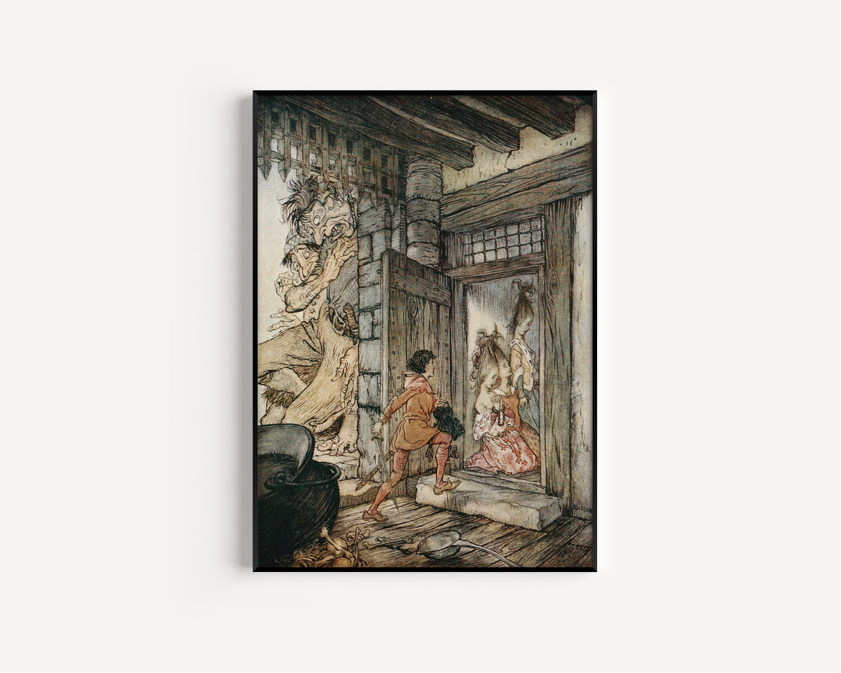 Arthur Rackham — Taking the Keys of the Castle, Jack Unlocked All the Doors | Fairy Tale Illustration Print