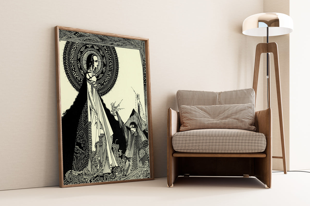 Harry Clarke — Tales of Mystery and Imagination: I Would Call Aloud upon Her Name | Gothic Illustration Print