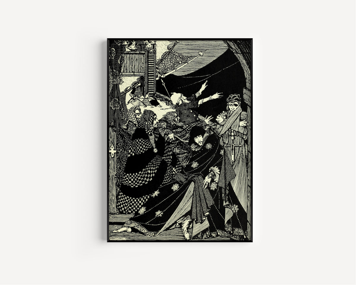 Harry Clarke — Tales of Mystery and Imagination: Incomprehensible Men! | Gothic Illustration Print