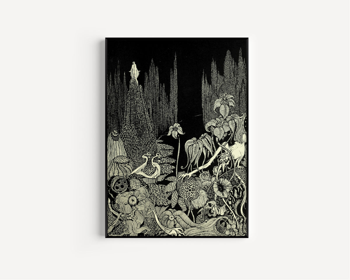 Harry Clarke — Tales of Mystery and Imagination: The Vast, Illimitable Desert | Gothic Illustration Print
