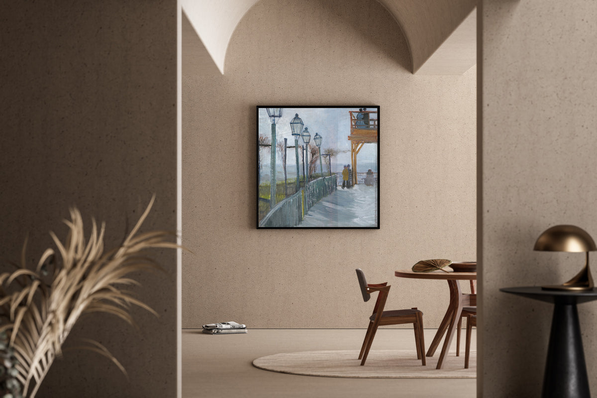 Vincent van Gogh — Terrace and Observation Deck at the Moulin de Blute-Fin | Fine Art Print