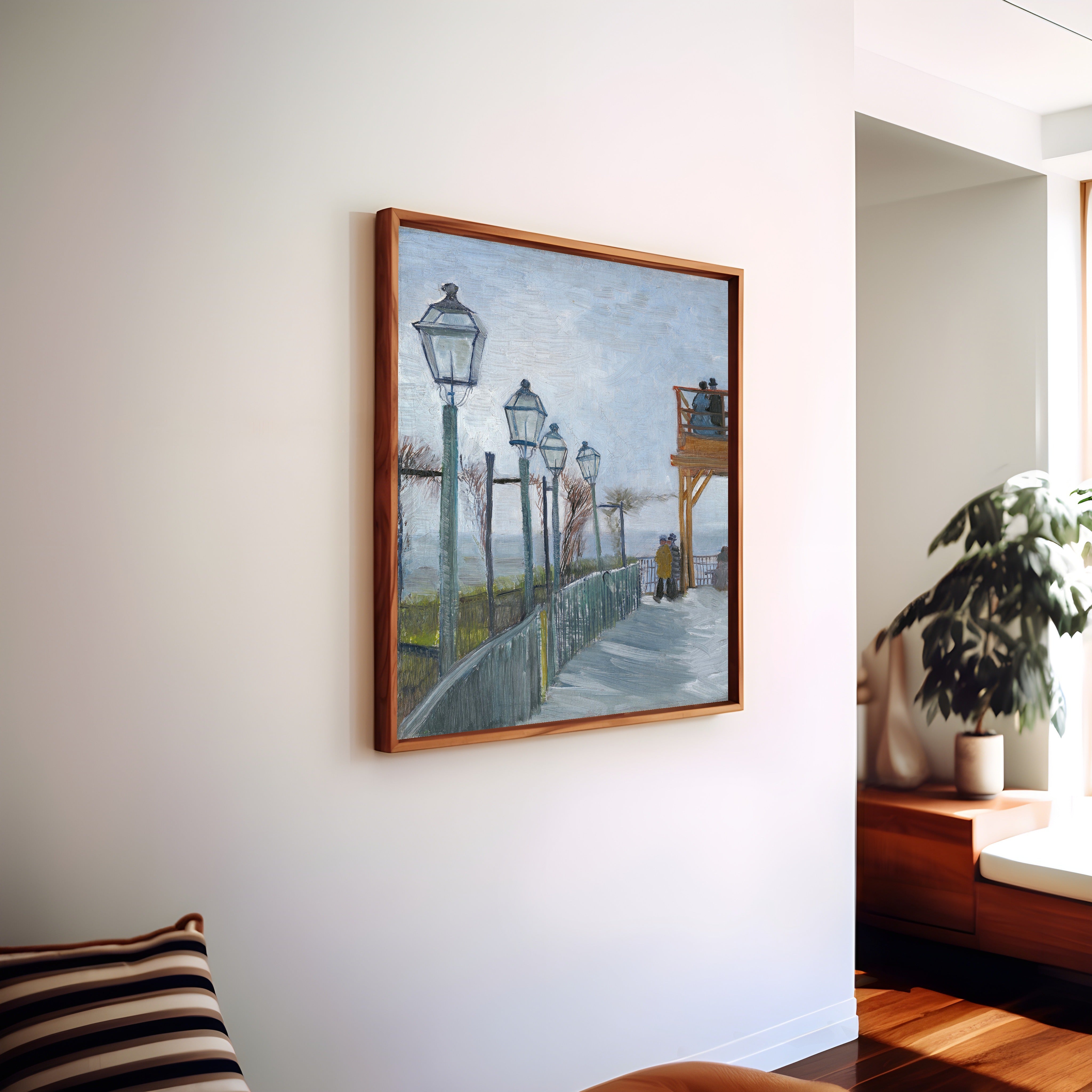 Vincent van Gogh — Terrace and Observation Deck at the Moulin de Blute-Fin | Fine Art Print