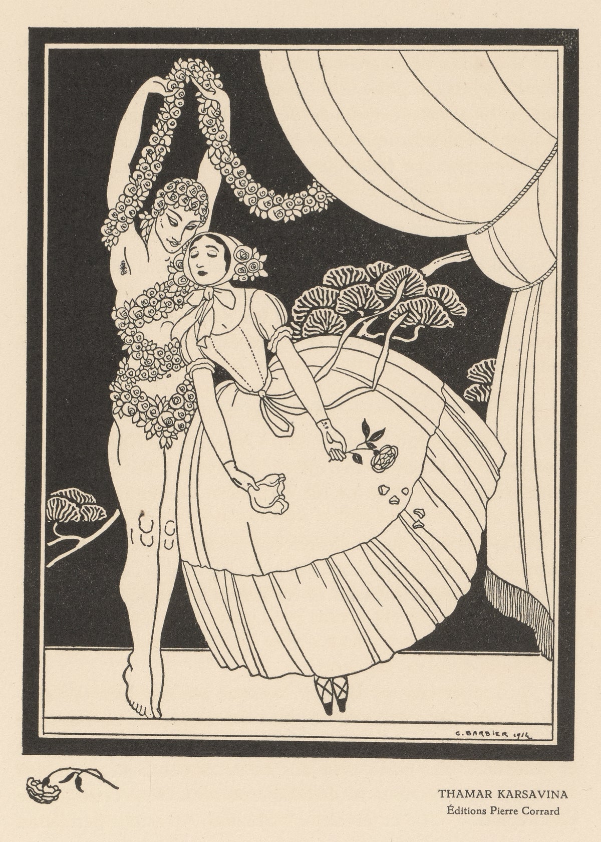 George Barbier — Thamar Karsavina | Art Deco Print