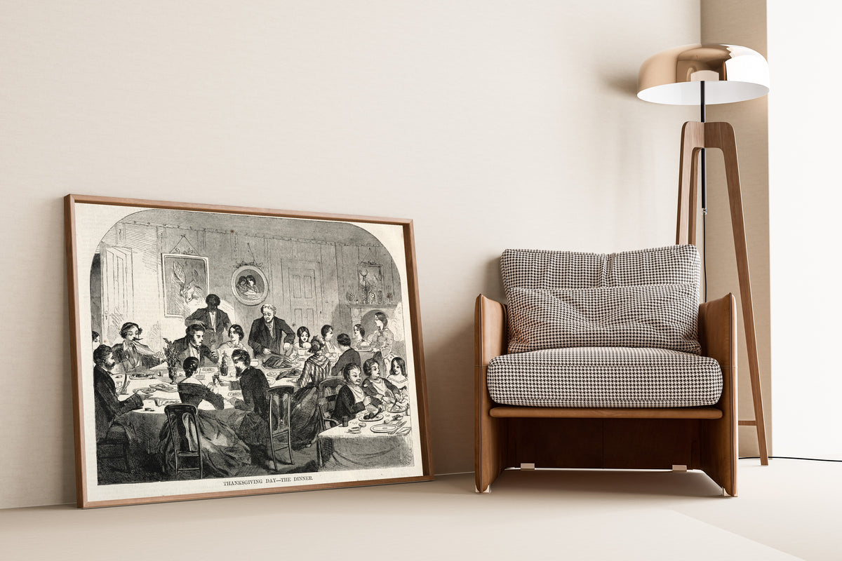 Winslow Homer — Thanksgiving Day – The Dinner | Vintage Thanksgiving Print