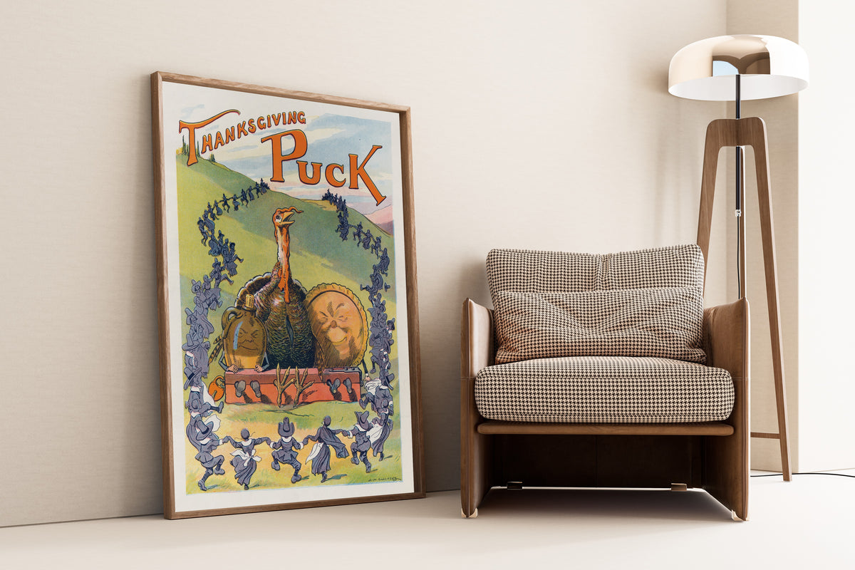 Louis Glackens — Thanksgiving Puck, 1913 | Vintage Thanksgiving Print