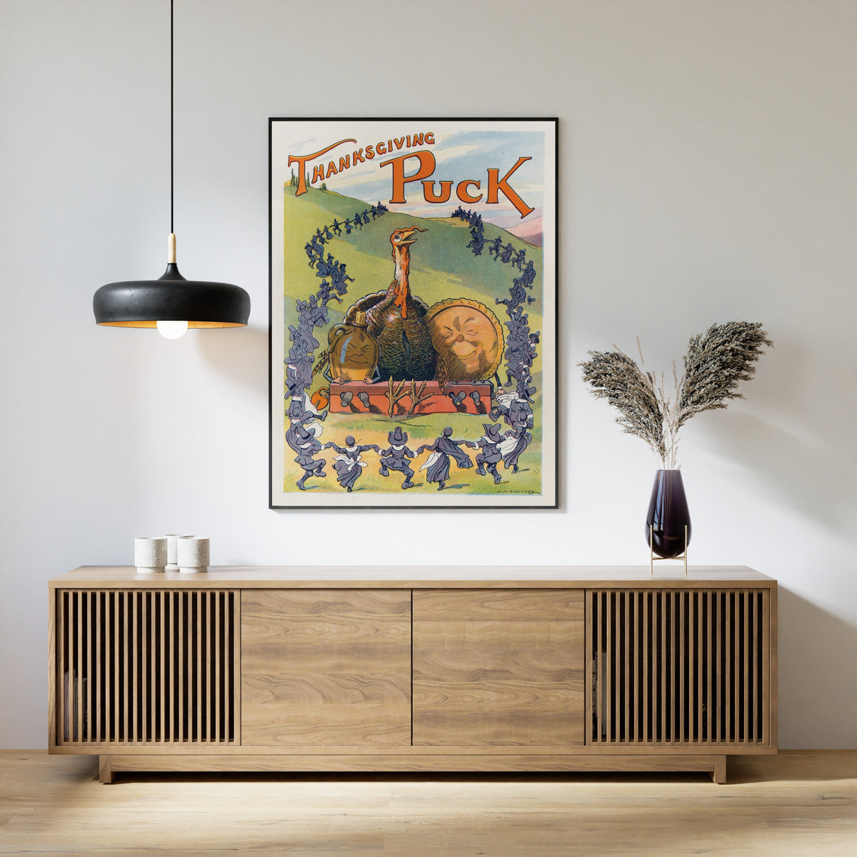 Louis Glackens — Thanksgiving Puck, 1913 | Vintage Thanksgiving Print