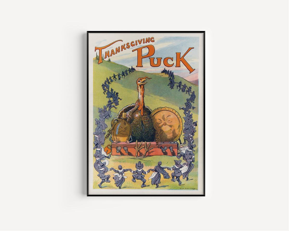 Louis Glackens — Thanksgiving Puck, 1913 | Vintage Thanksgiving Print