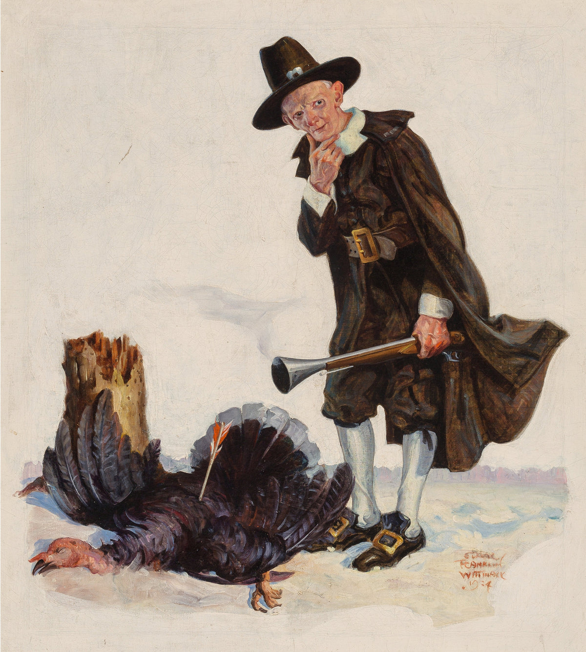Edgar F. Wittmack — Thanksgiving | Vintage Thanksgiving Print
