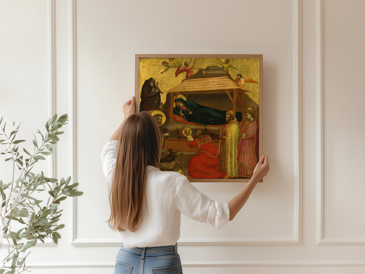 Giotto di Bondone — The Adoration of the Magi | Christmas Art Print