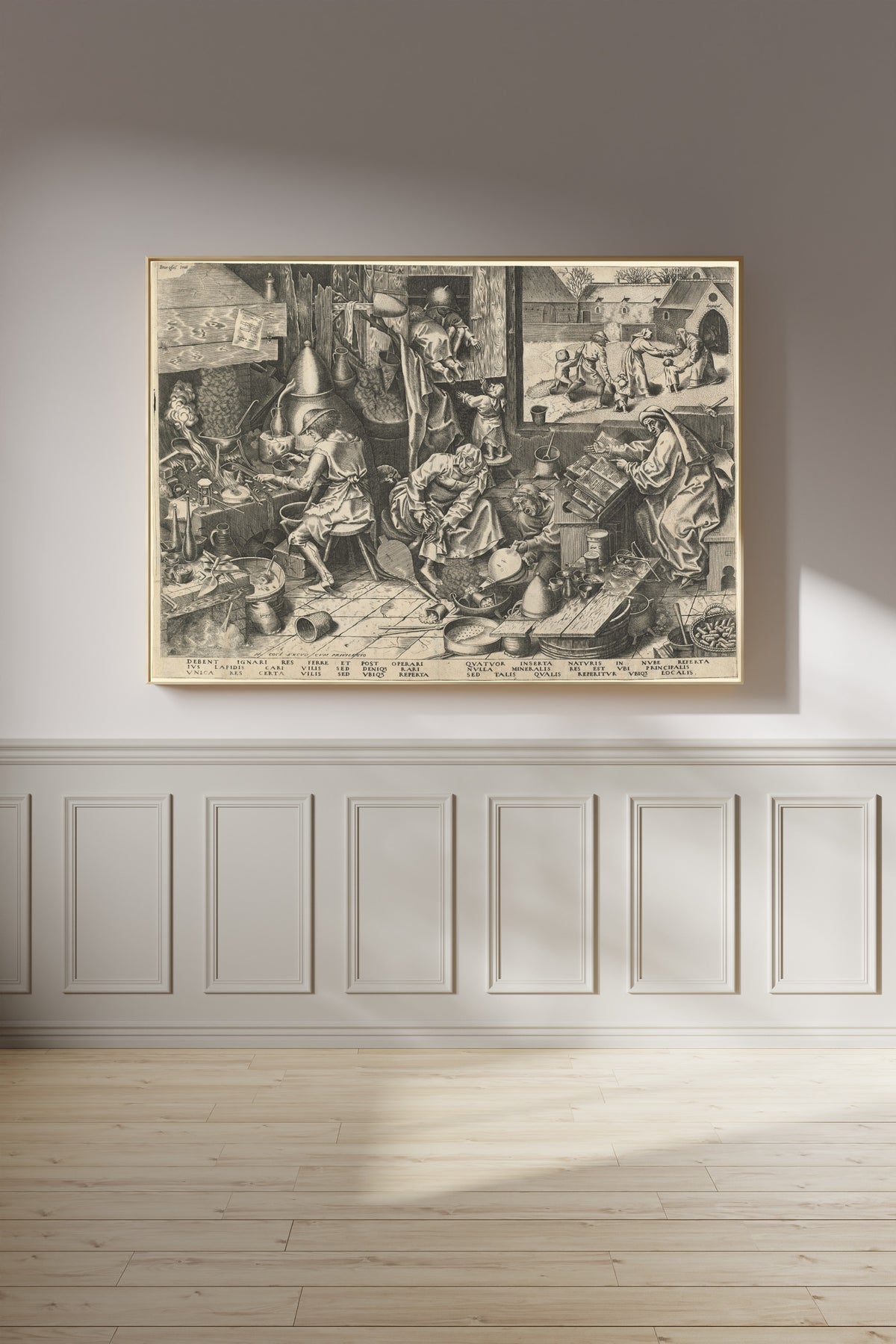 Pieter Bruegel the Elder — The Alchemist | Engraving Print