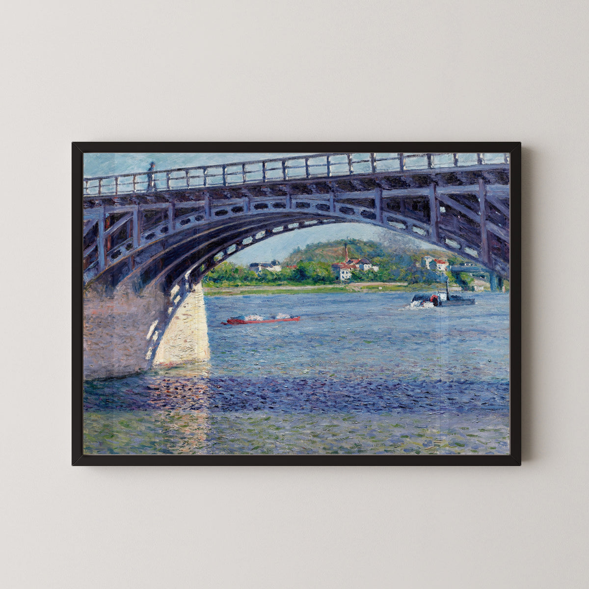 Gustave Caillebotte — The Argenteuil Bridge and the Seine | Fine Art Print